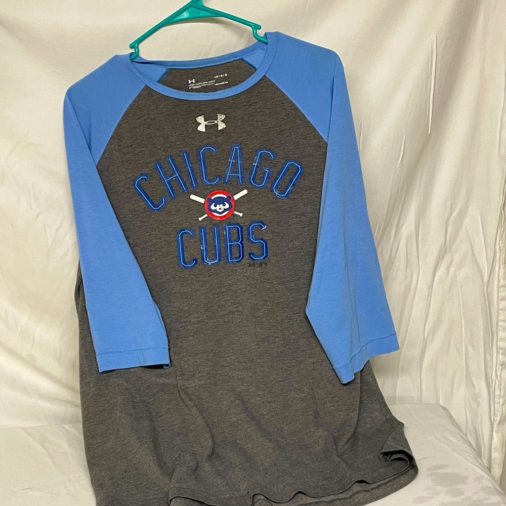 Size Large Underarm-our 3/4 sleeve ultra soft baseball long tee